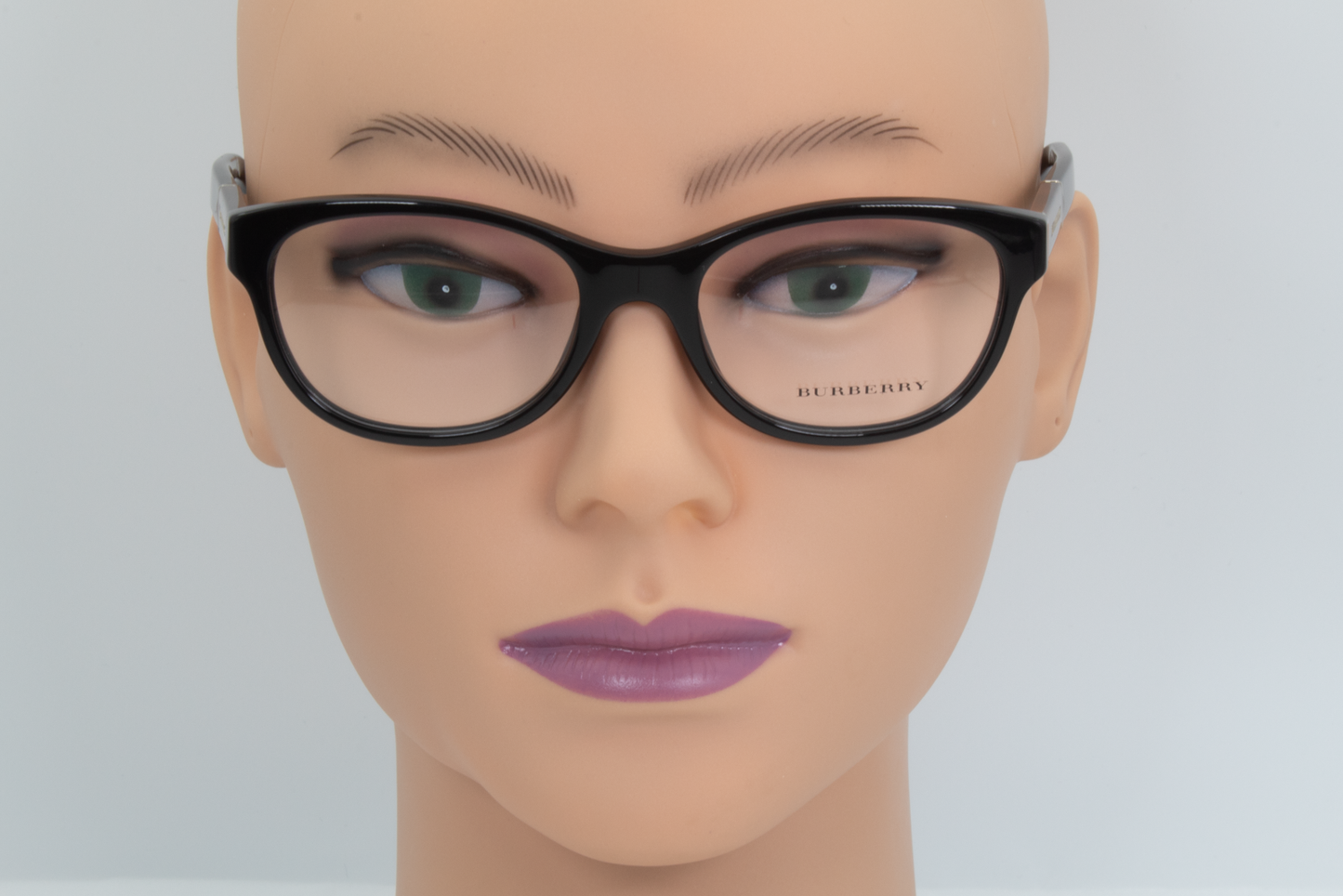 Burberry B2151 Female Rectangular Glasses Frame Black, Brown Havana 52mm