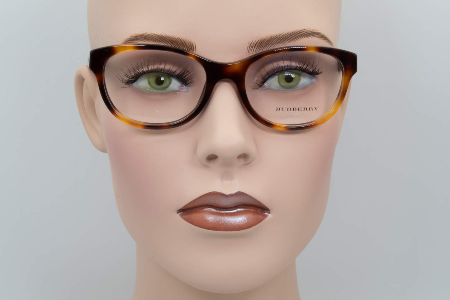 Burberry B2151 Female Rectangular Glasses Frame Black, Brown Havana 52mm