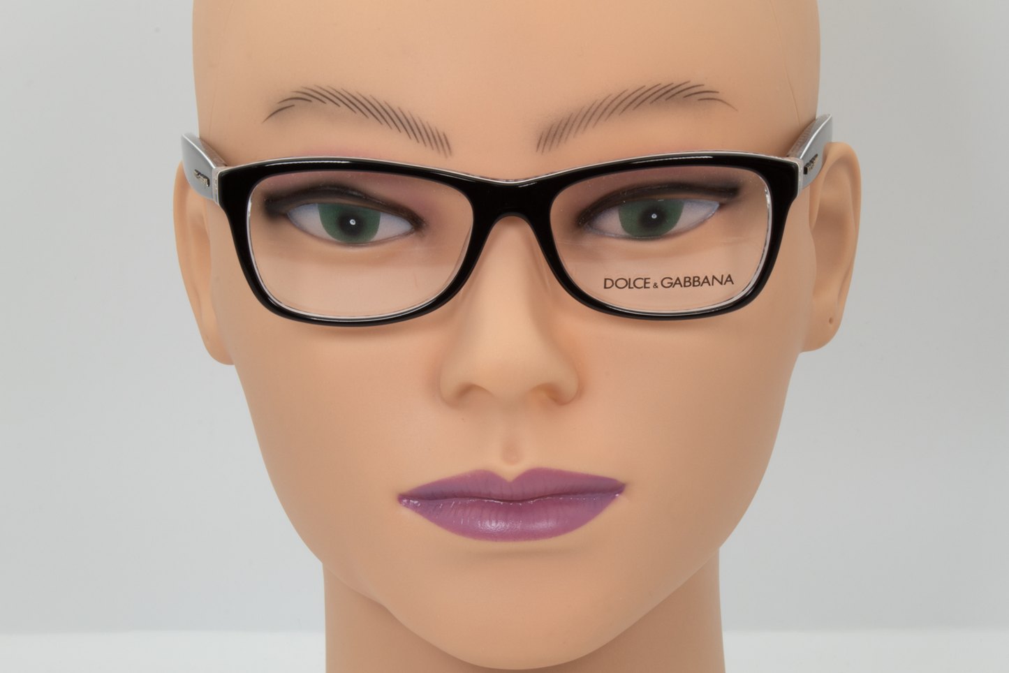 Dolce & Gabbana DG3231 Unisex Square Glasses Frame Black/Pied De Poule 48mm