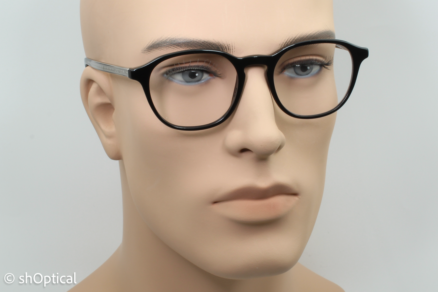 Giorgio Armani AR7144 Male Round Glasses Frame Black 51mm