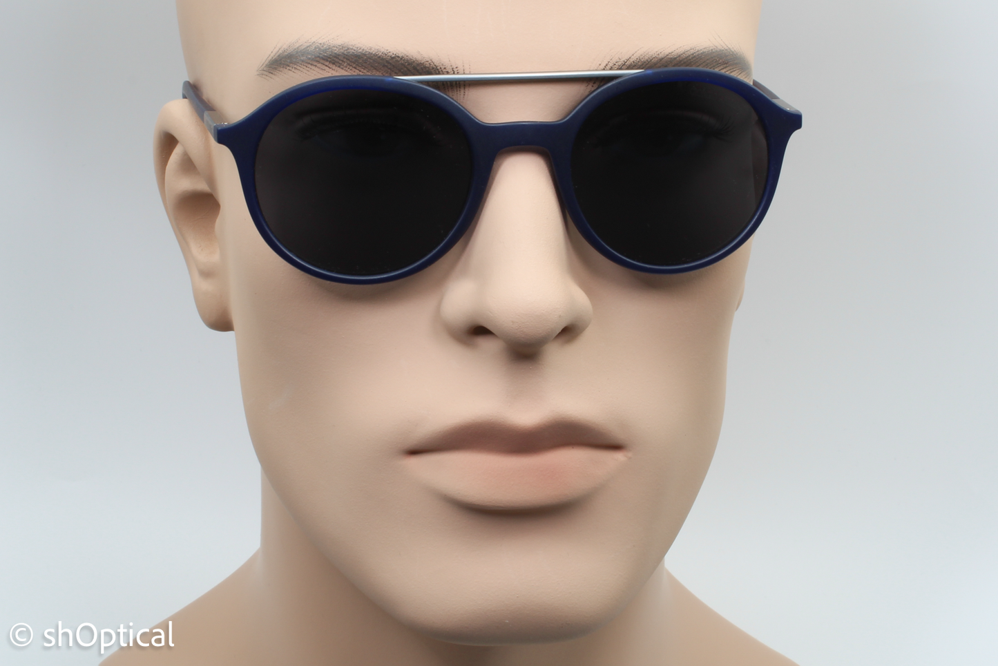 Giorgio Armani AR8077 5088/87 Mens Full Rim Sunglasses Matte Blue 50mm