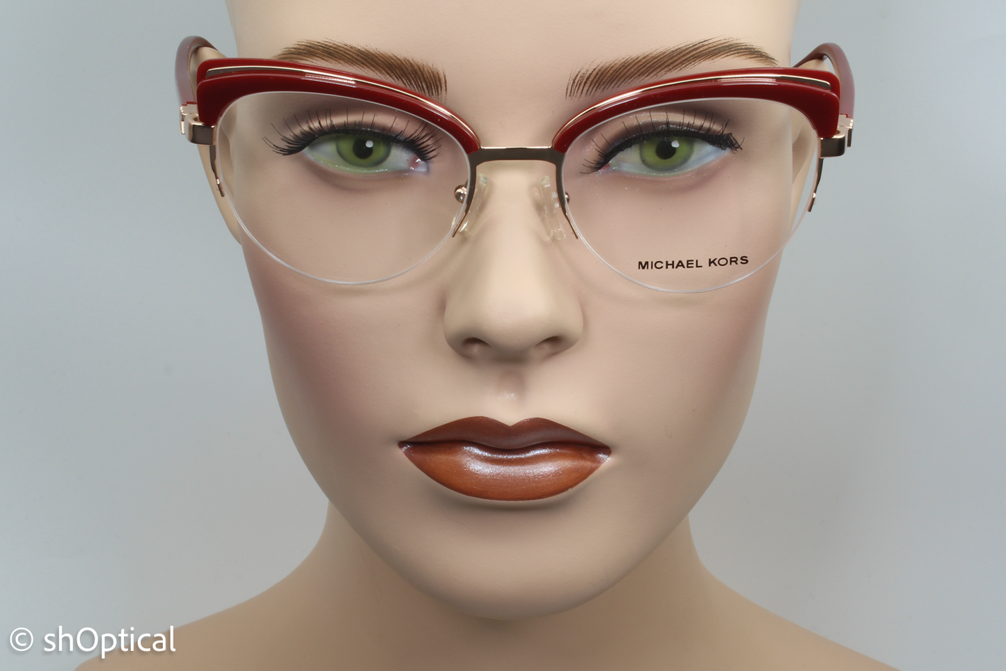 Michael Kors MK3306 Female Cat Eye Glasses Frame Burgundy 53mm