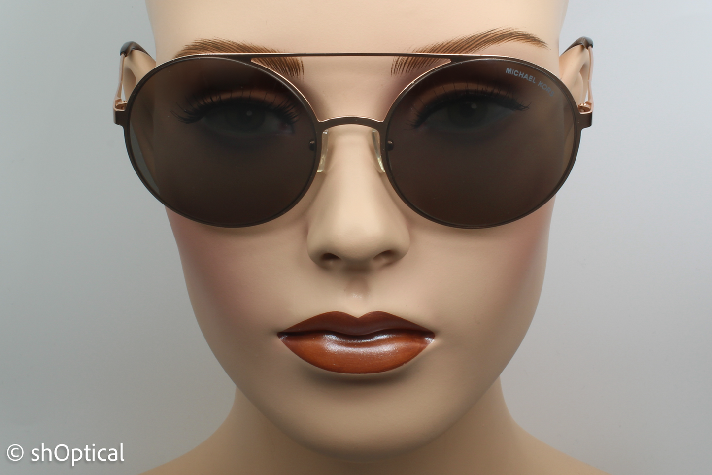 Michael Kors MK1027 Cabo 11166G Womens Full Rim Sunglasses Rose Gold 55mm