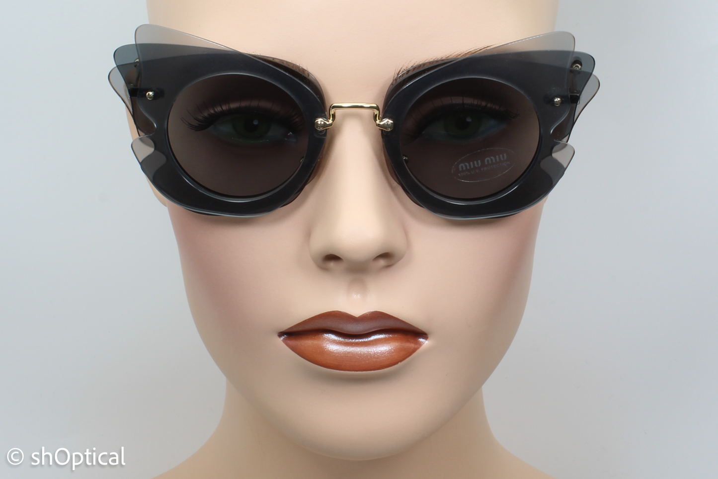 Miu Miu SMU02S VA4-3C2 Womens Full Rim Sunglasses Grey 63mm