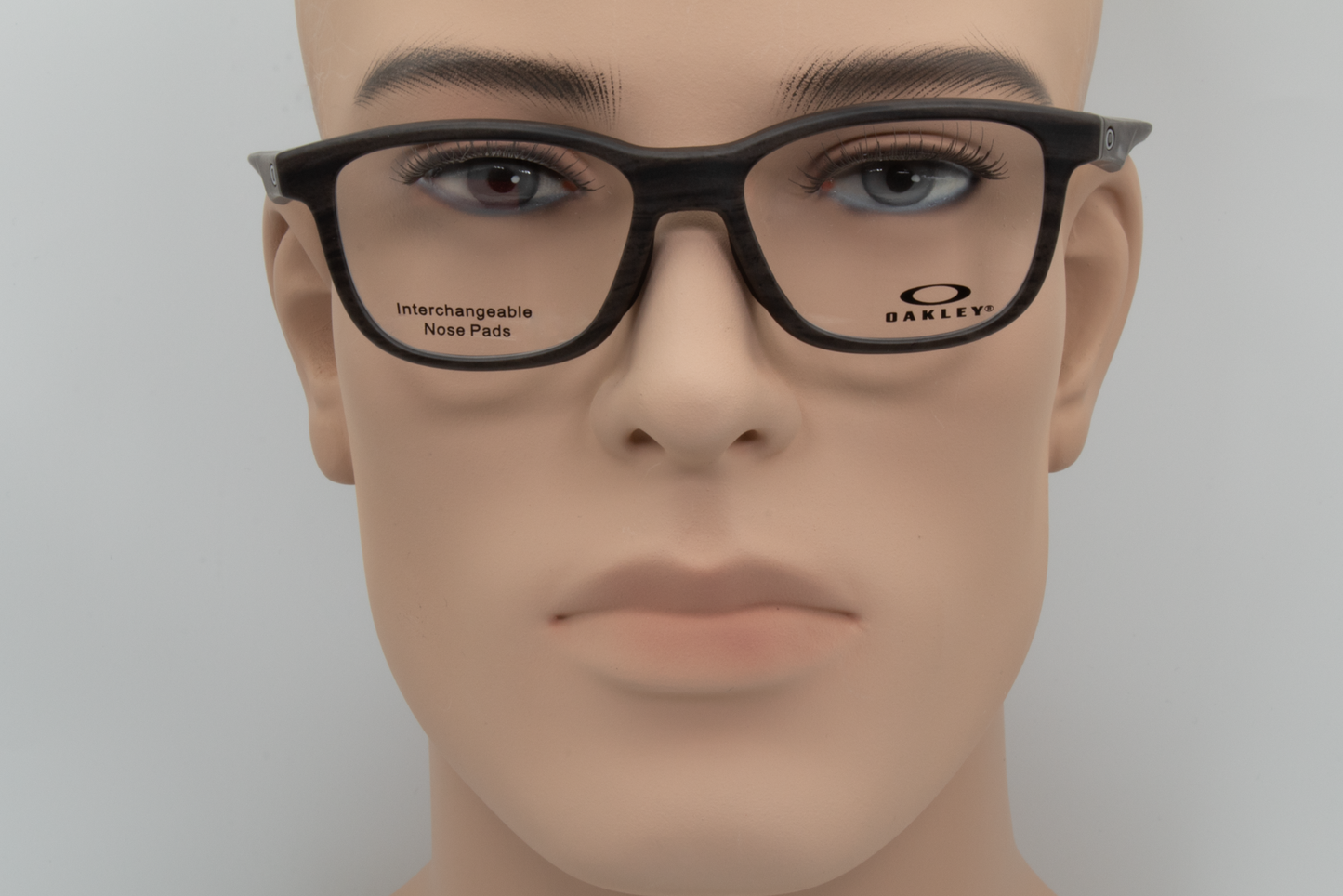 Oakley OX8106 CROSS STEP Unisex Oval Glasses Frame Matte Woodgrain 50mm