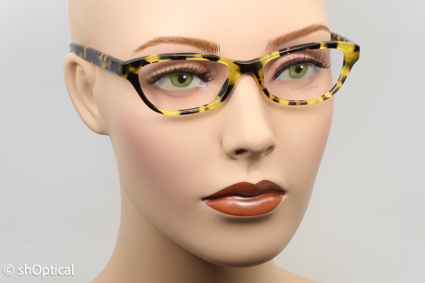 Oliver Peoples OV5161/LUV Female Cat Eye Glasses Frame Brown Cocobolo 49mm