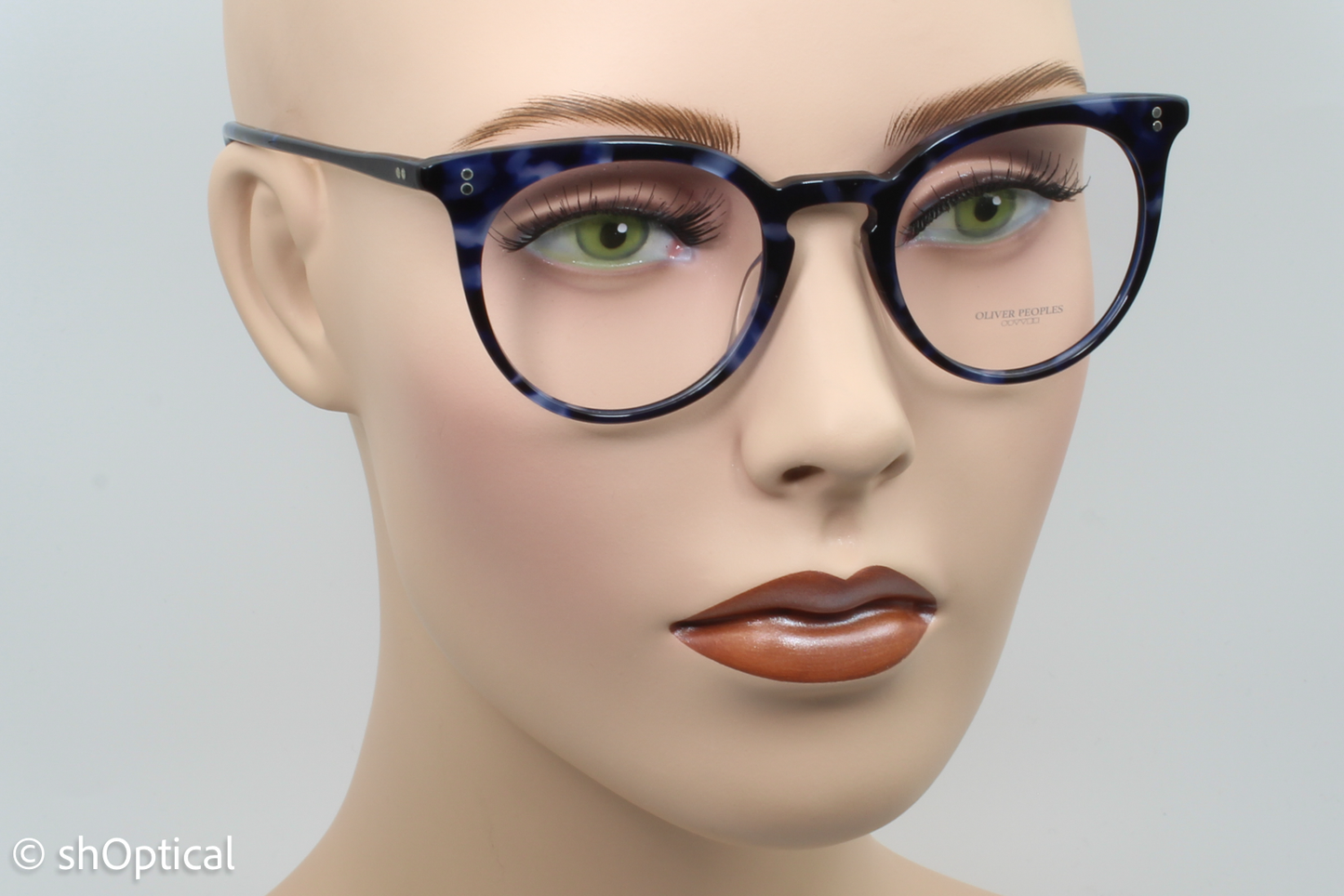 Oliver Peoples OV5348U/JONSI Female Round Glasses Frame COBALT TORTOISE 47mm