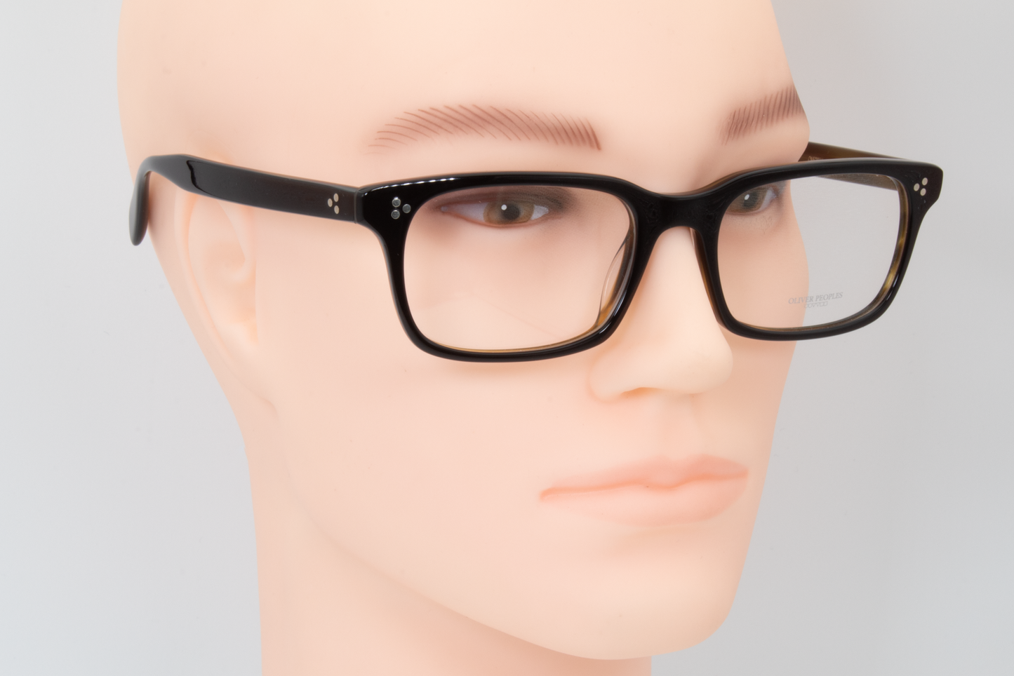 Oliver Peoples OV5381U Cavalon Male Rectangular Glasses Frame Black and Olive tortoise 56mm