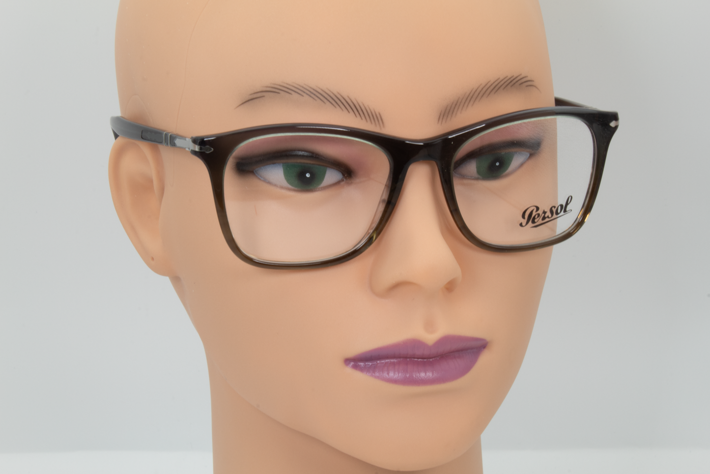 Persol 3188-V Female Square Glasses Frame Green, Grey 53mm