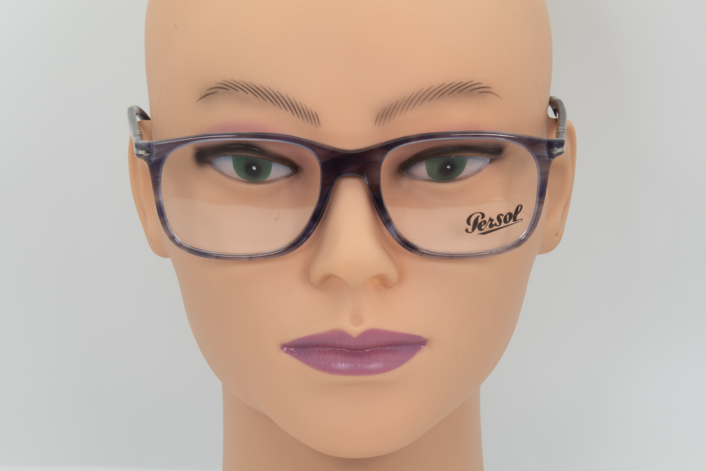 Persol 3213-V Unisex Square Glasses Frame Grey, Blue 53mm