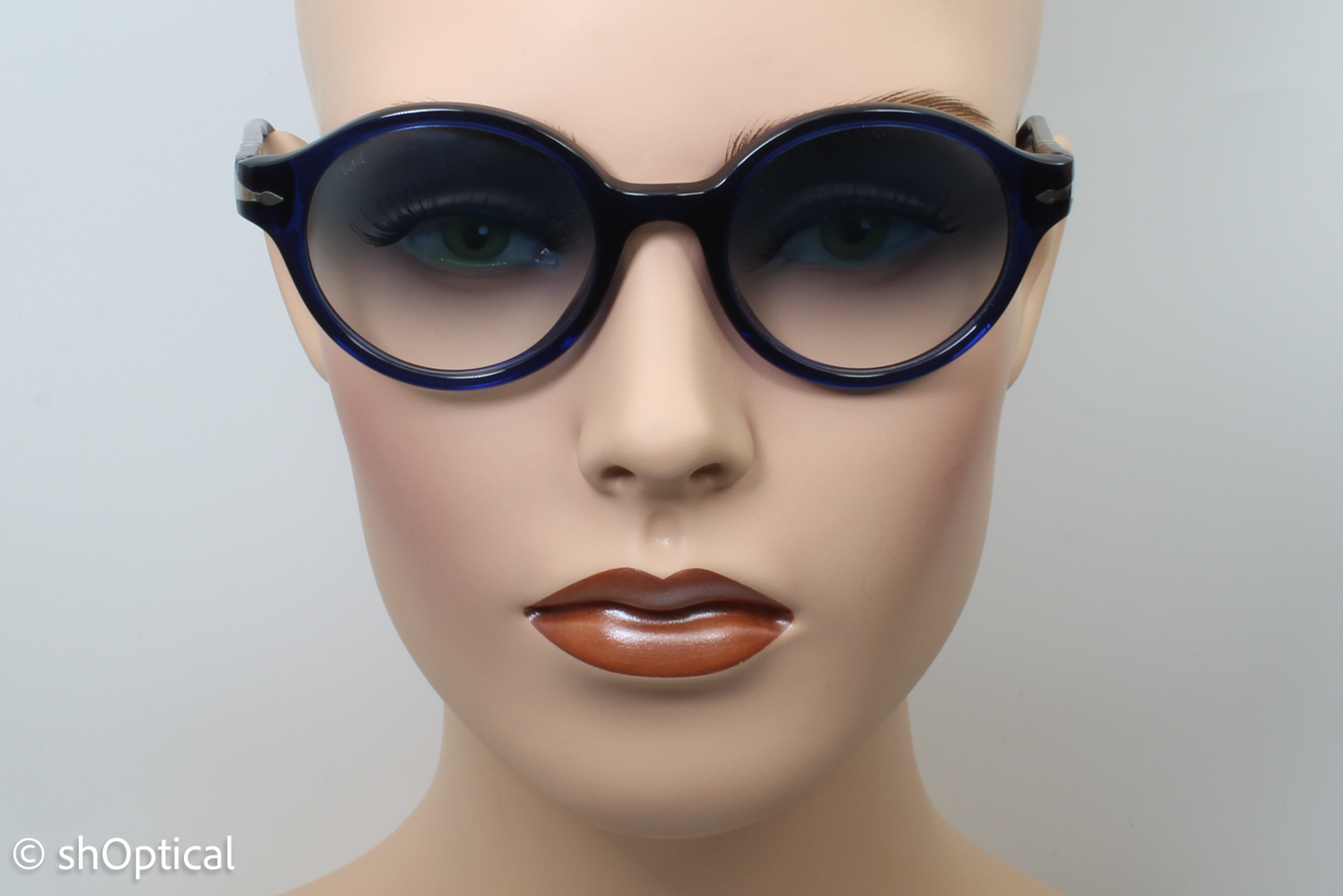 Persol 3098-S 181/3F Unisex Full Rim Sunglasses Dark Blue 50mm