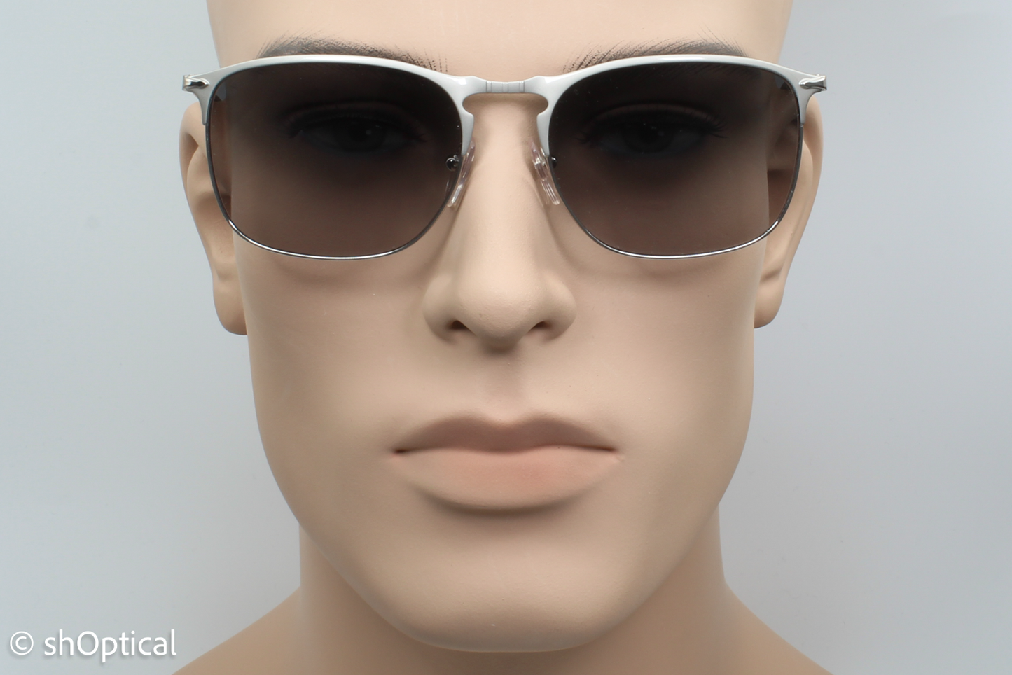 Persol 7359-S 1068/M3 Mens Full Rim Sunglasses Silver 58mm