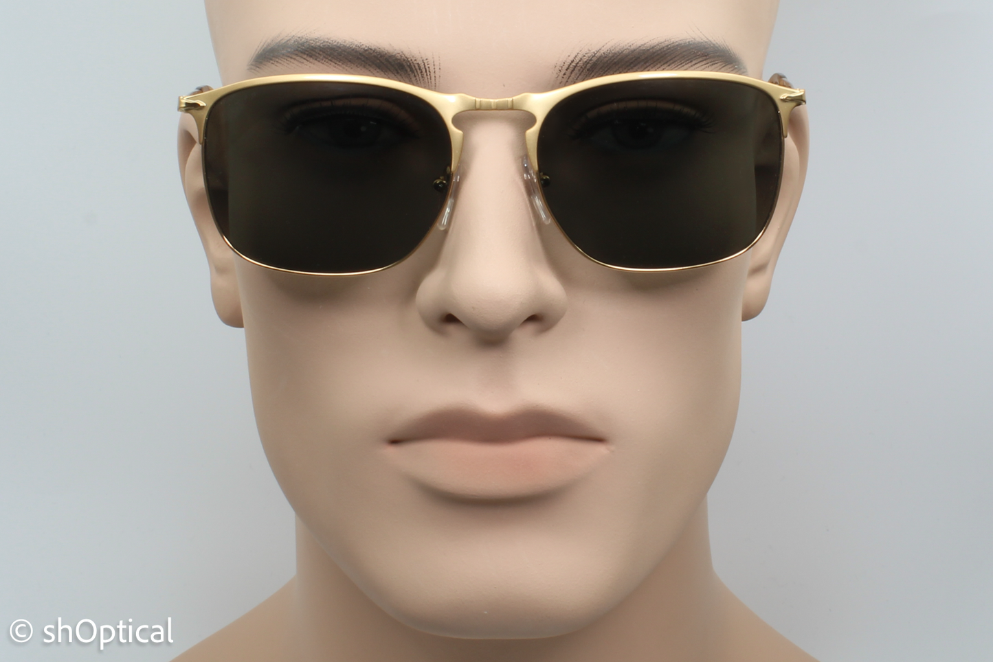 Persol 7359-S 1069/58 Mens Full Rim Sunglasses Gold 58mm