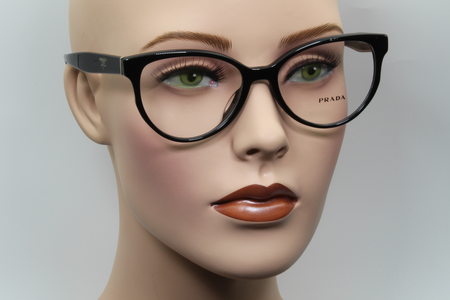 Prada VPR01U-F Female Cat Eye Glasses Frame Black 54mm