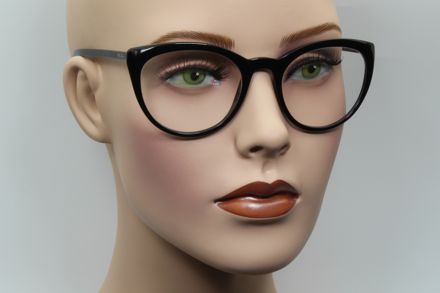 Prada VPR07V Female Round Glasses Frame Black 53mm