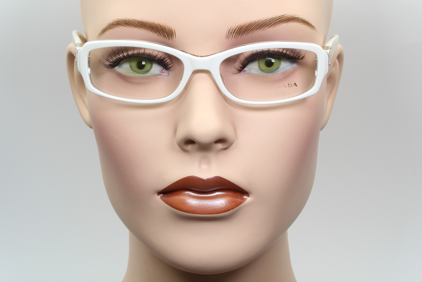 Prada VPR10N Female Rectangular Glasses Frame White 51mm