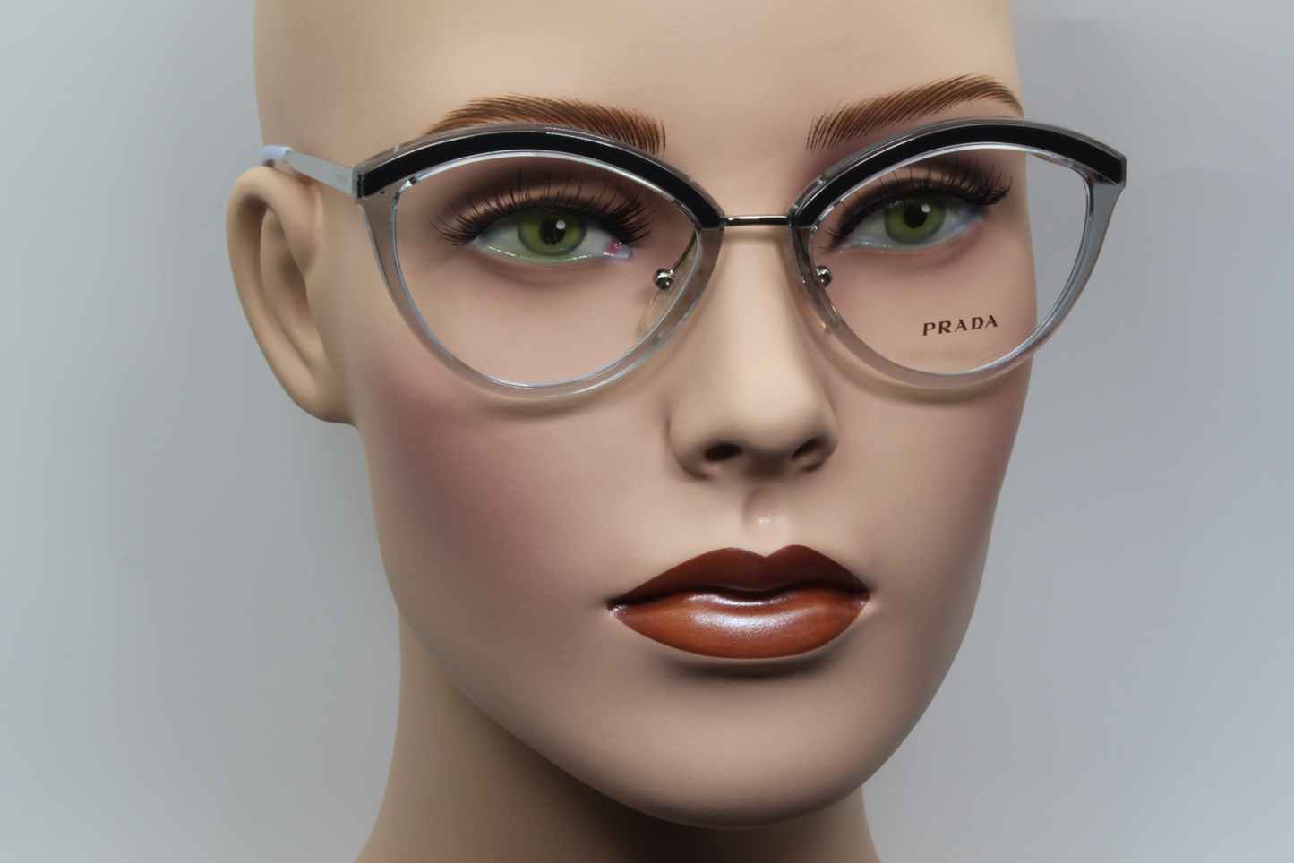 Prada VPR14U Female Cat Eye Glasses Frame Grey 52mm