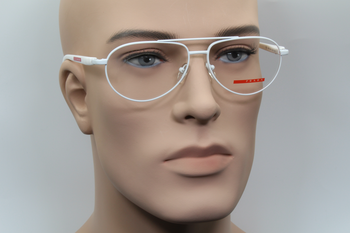 Prada VPS53B Unisex Aviator Glasses Frame White 58mm