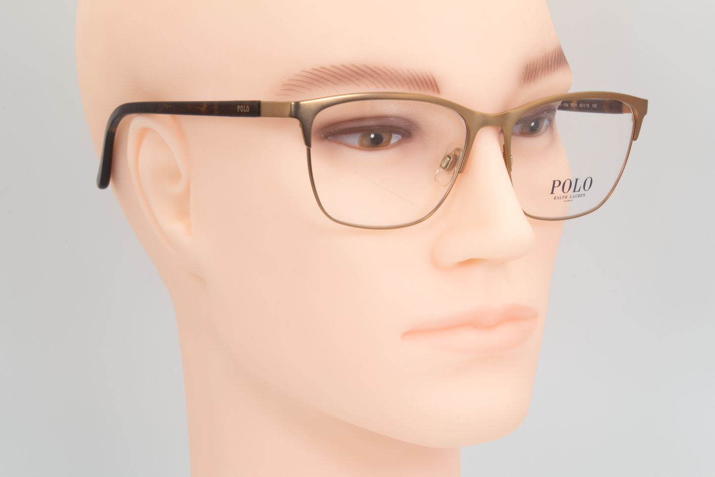 Polo Ralph Lauren PH1184 Male Square Glasses Frame Semi Shiny Bronze Brown 55mm