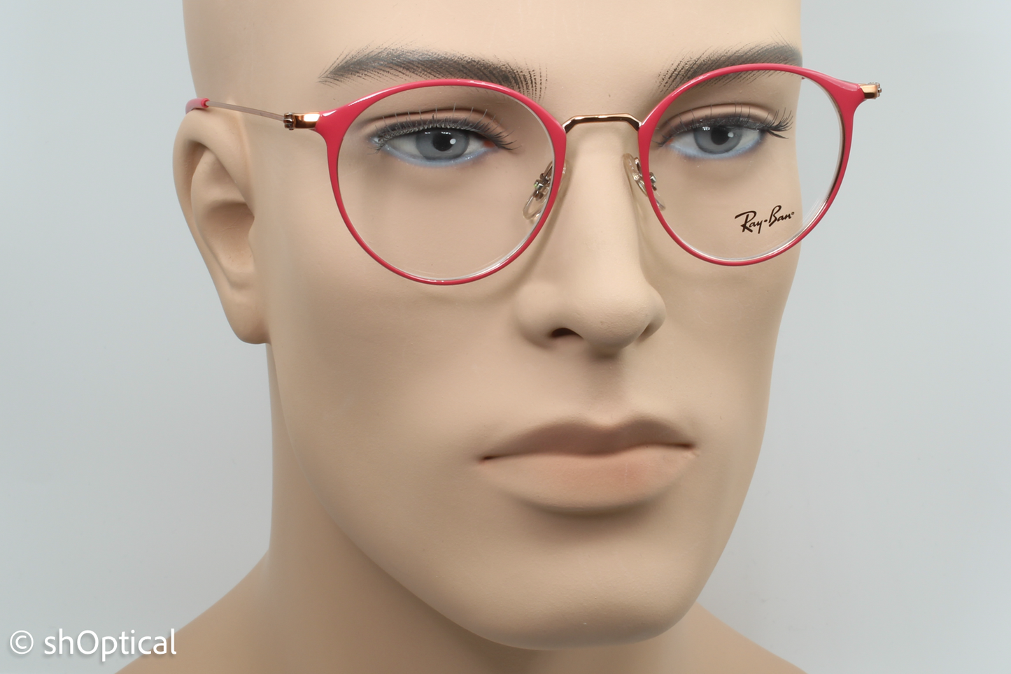 Rayban RB6378 Unisex Round Glasses Frame Red 49mm