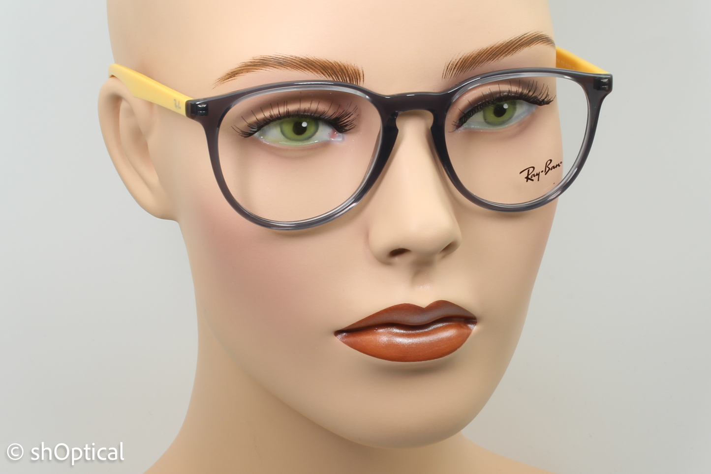 Rayban RB7046 Unisex Round Glasses Frame Opal Grey 51mm