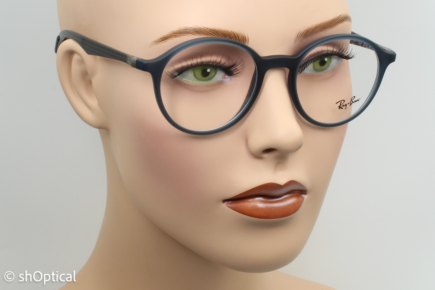 Rayban RB8904 Male Round Glasses Frame Blue and Black 50mm