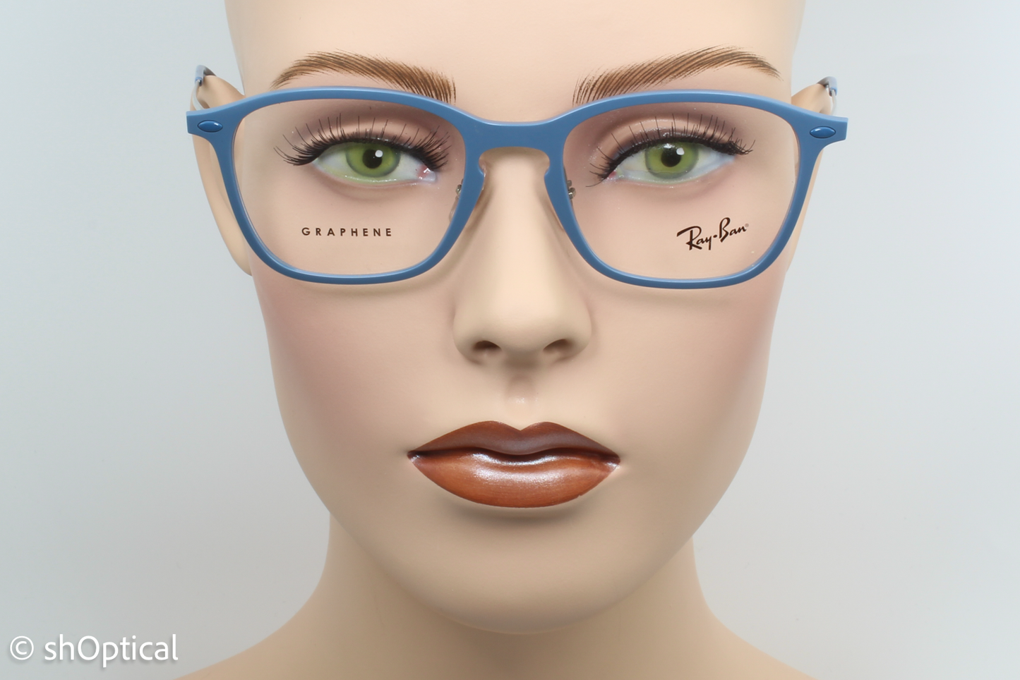 Rayban RB8955 Male Square Glasses Frame Light Blue Graphene 51mm