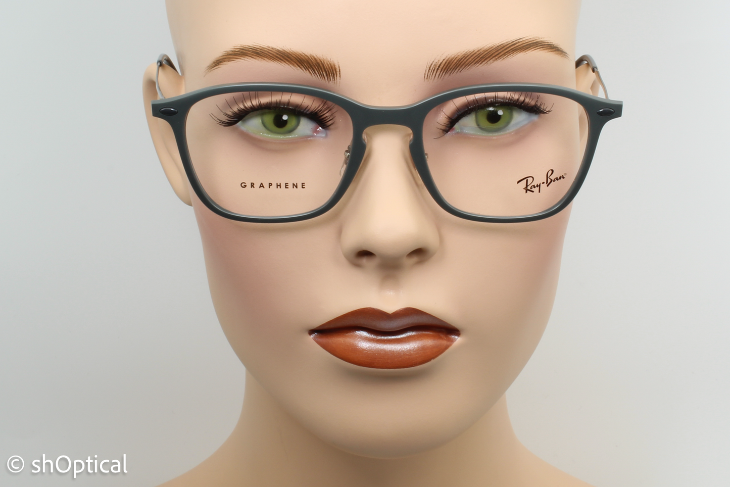 Rayban RB8955 Male Oval Glasses Frame Graphene Dark Grey 51mm