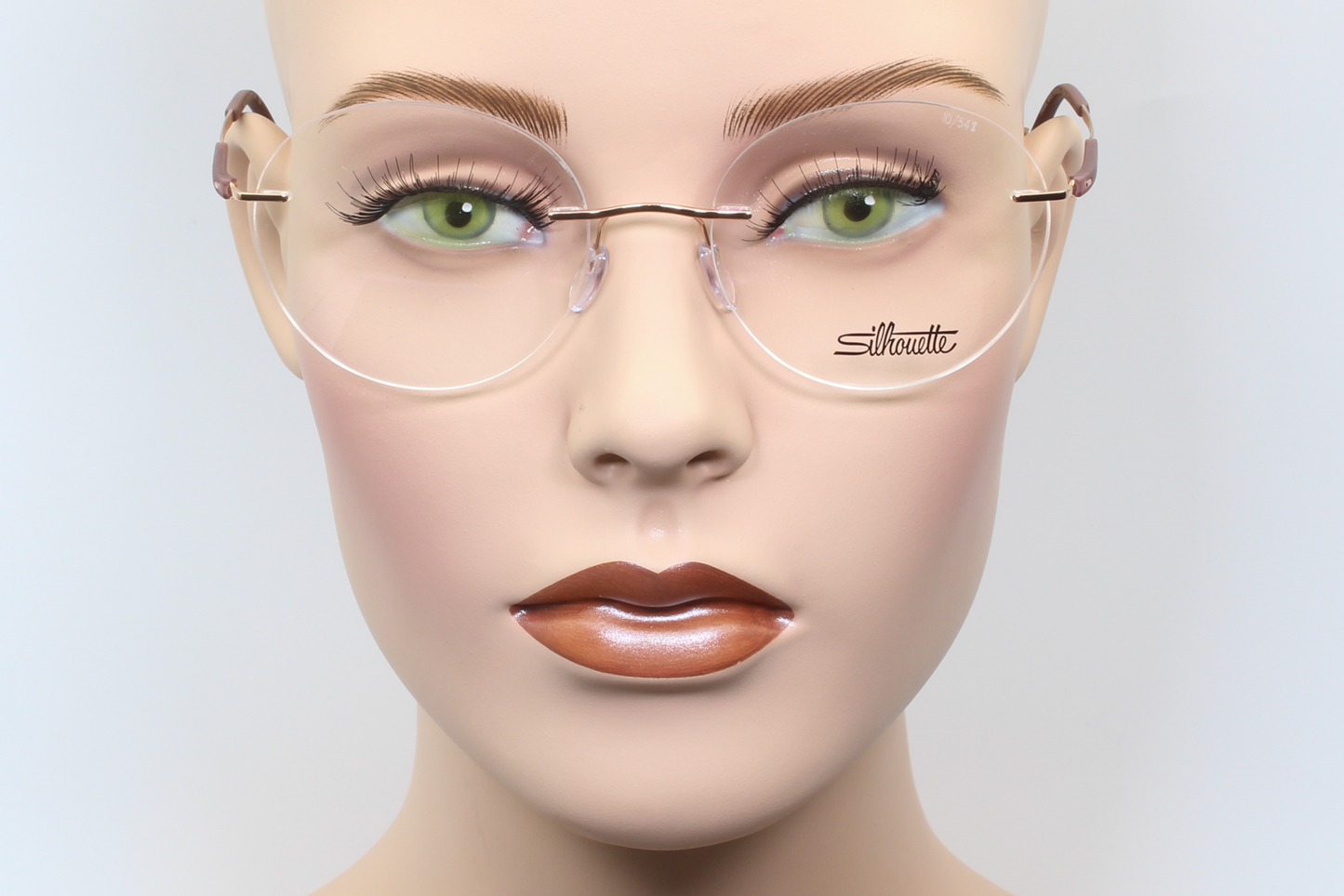 Silhouette 5540 Titan Dynamics Contour (IO) Female Round Glasses Frame Cassis Sundown 54mm