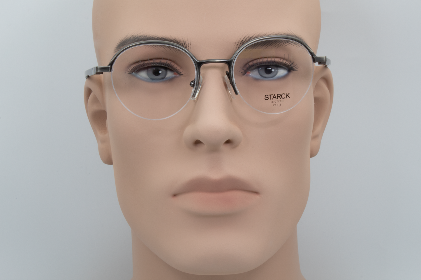 STARCK SH2050 Male Round Glasses Frame Matte Gunmetal 49mm
