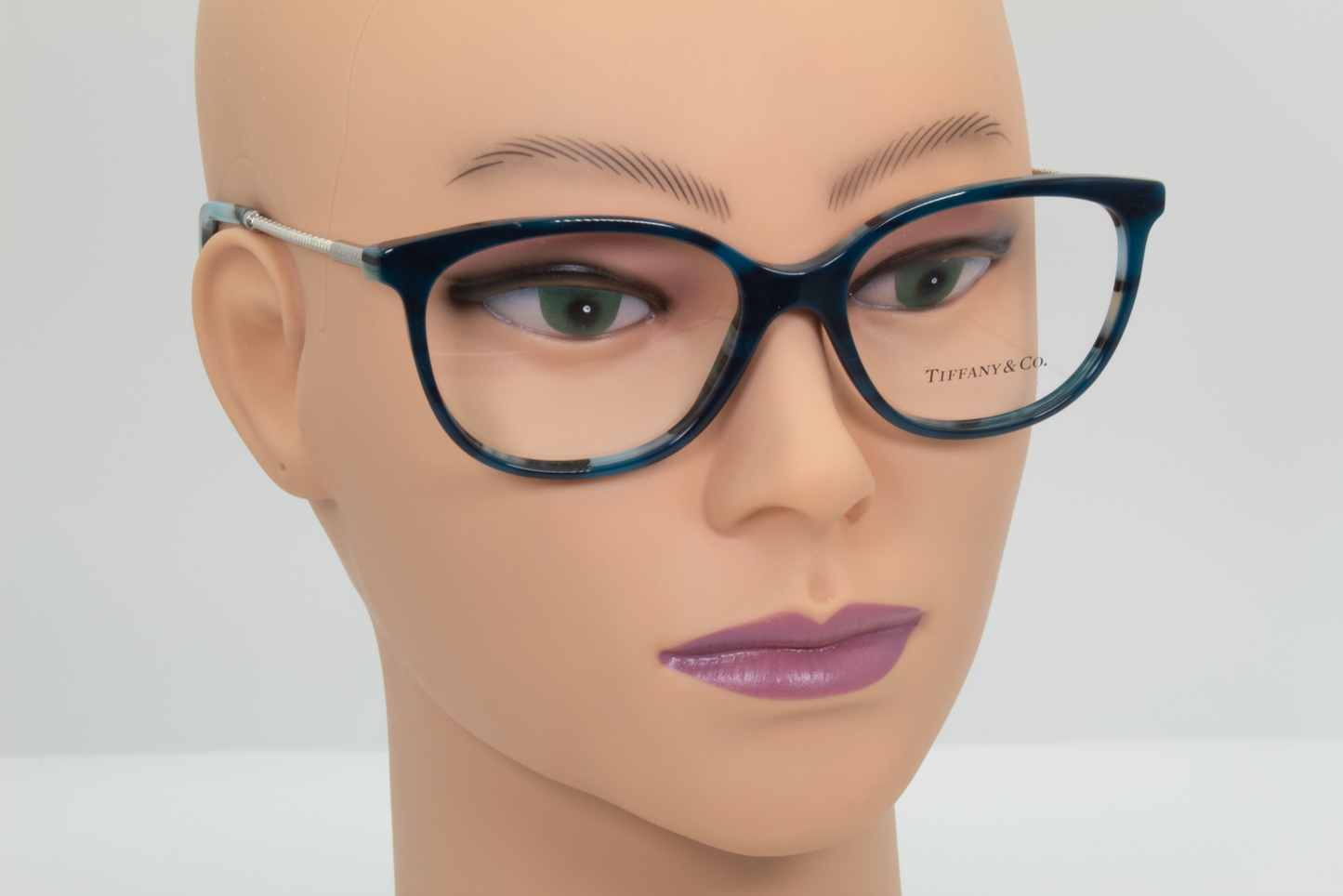 Tiffany & Co TF2168 Female Cat Eye Glasses Frame Blue/Lamps Blue 54mm