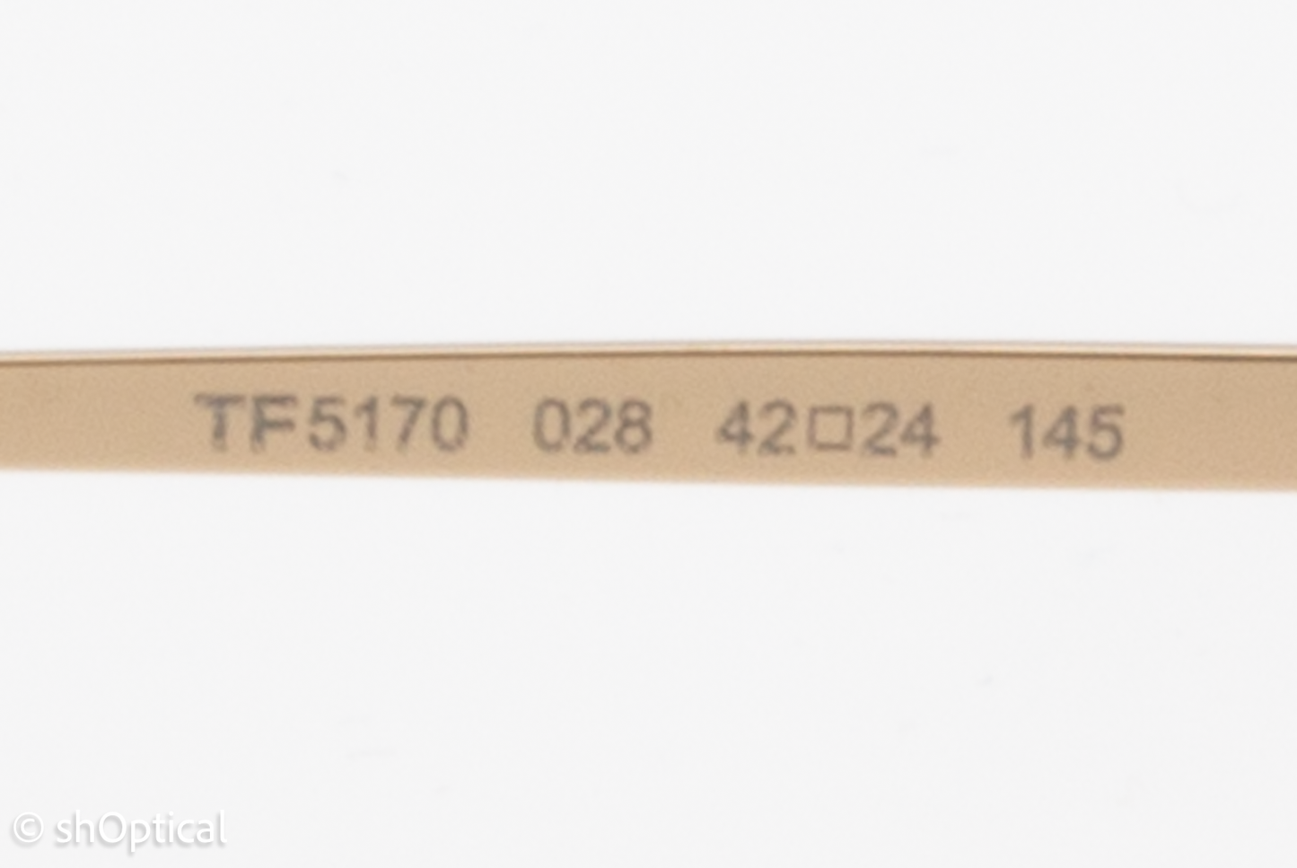 Tom Ford TF5170 Unisex Rectangular Glasses Frame Rose Gold Shiny 42mm