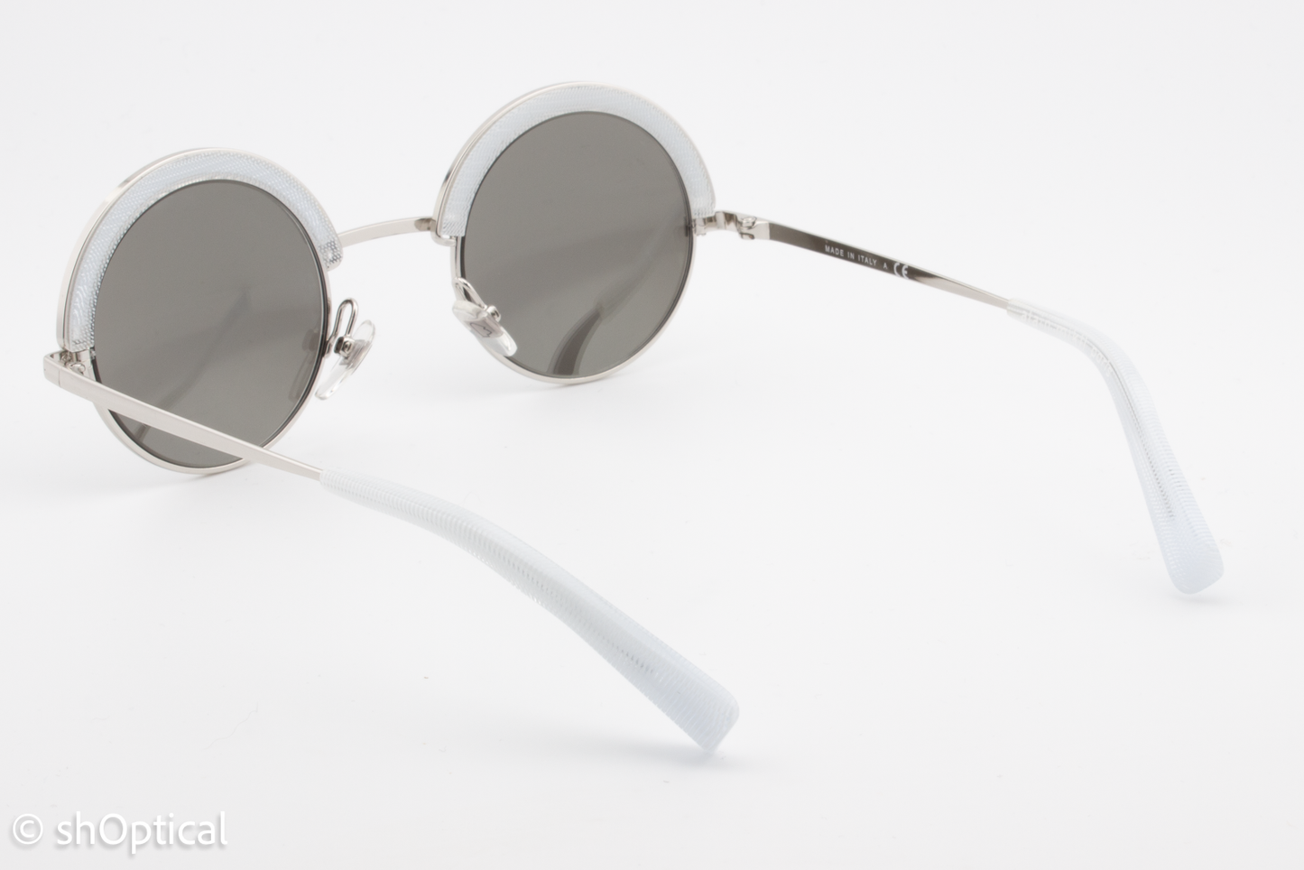 Alain Mikli A04003 2102/6G Womens Full Rim Sunglasses Silver 46mm