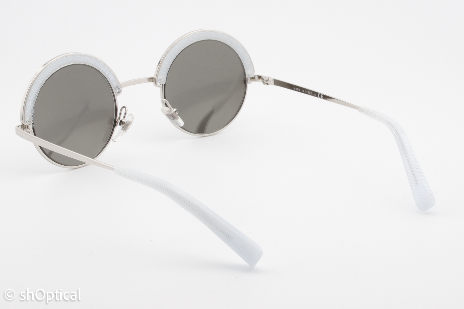 Alain Mikli A04003 2102/6G Womens Full Rim Sunglasses Silver 46mm