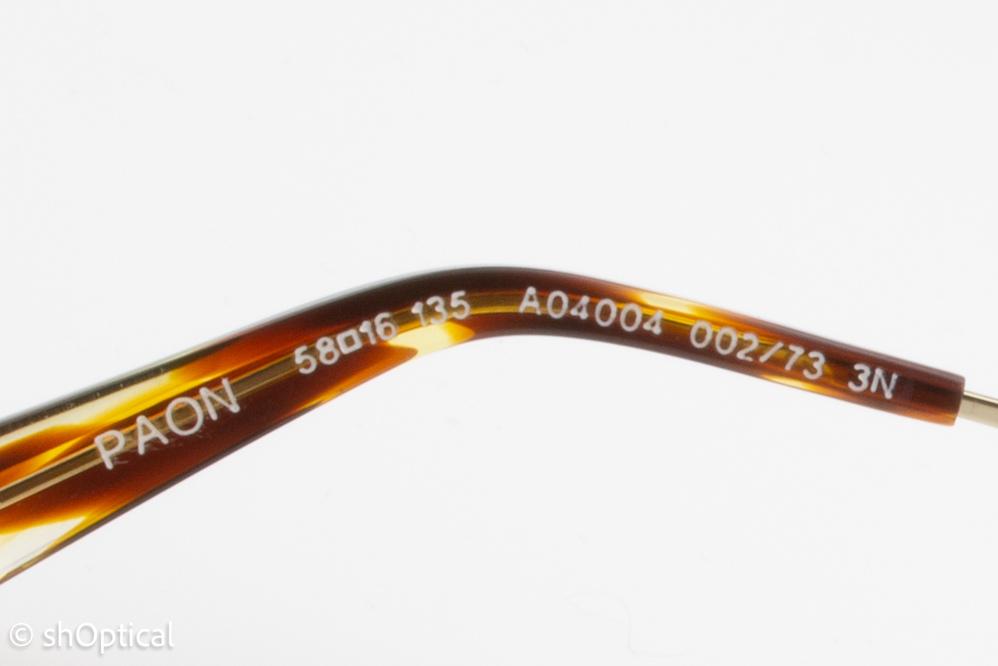 Alain Mikli PAON A04004 002/73 Unisex Full Rim Sunglasses Gold 58mm