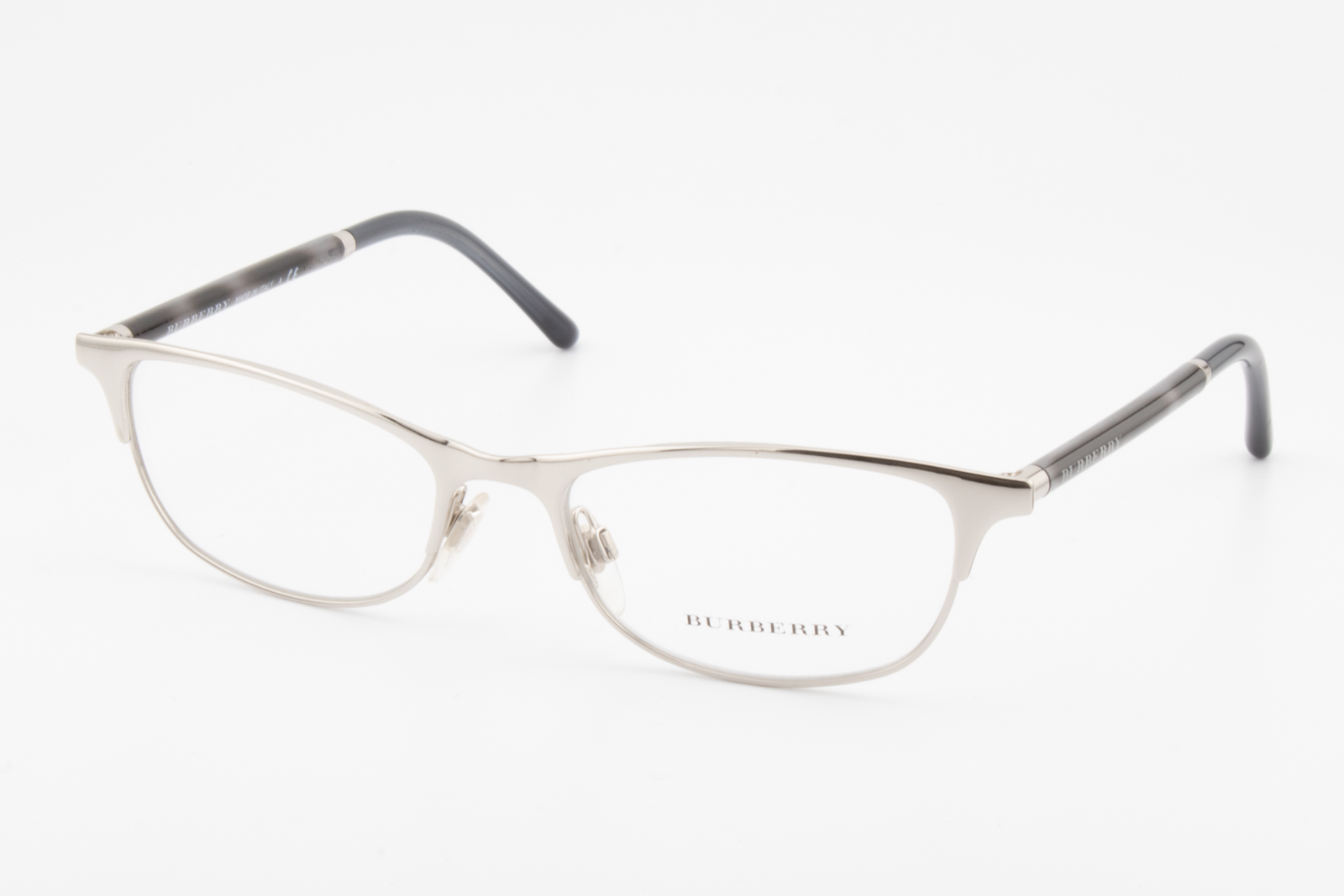 Burberry B1249  Female Rectangular Glasses Frame Silver 51mm