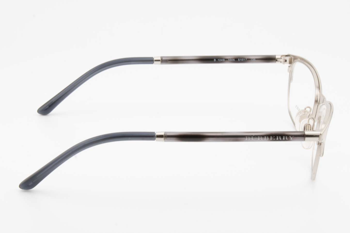 Burberry B1249  Female Rectangular Glasses Frame Silver 51mm