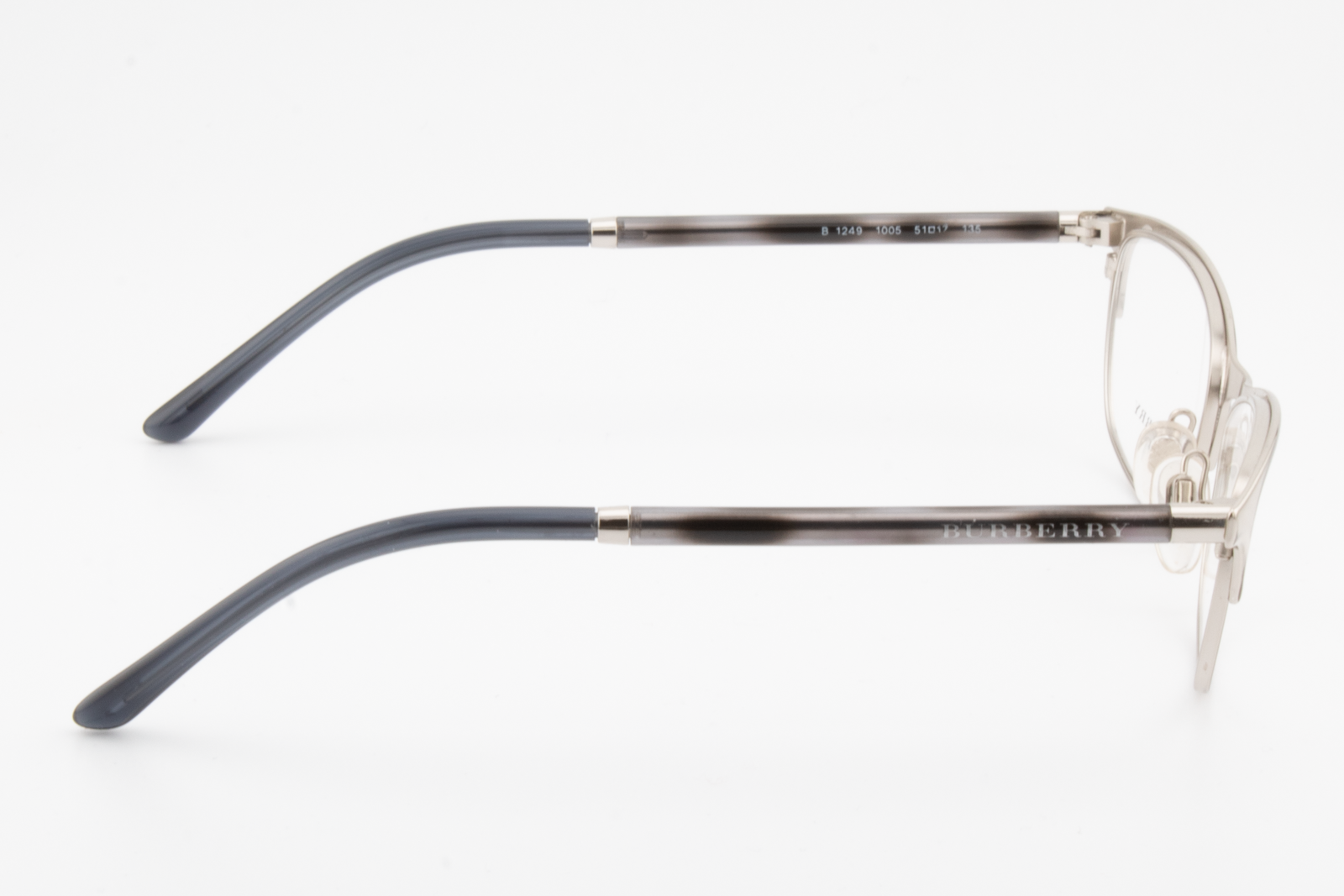 Burberry B1249  Female Rectangular Glasses Frame Silver 51mm