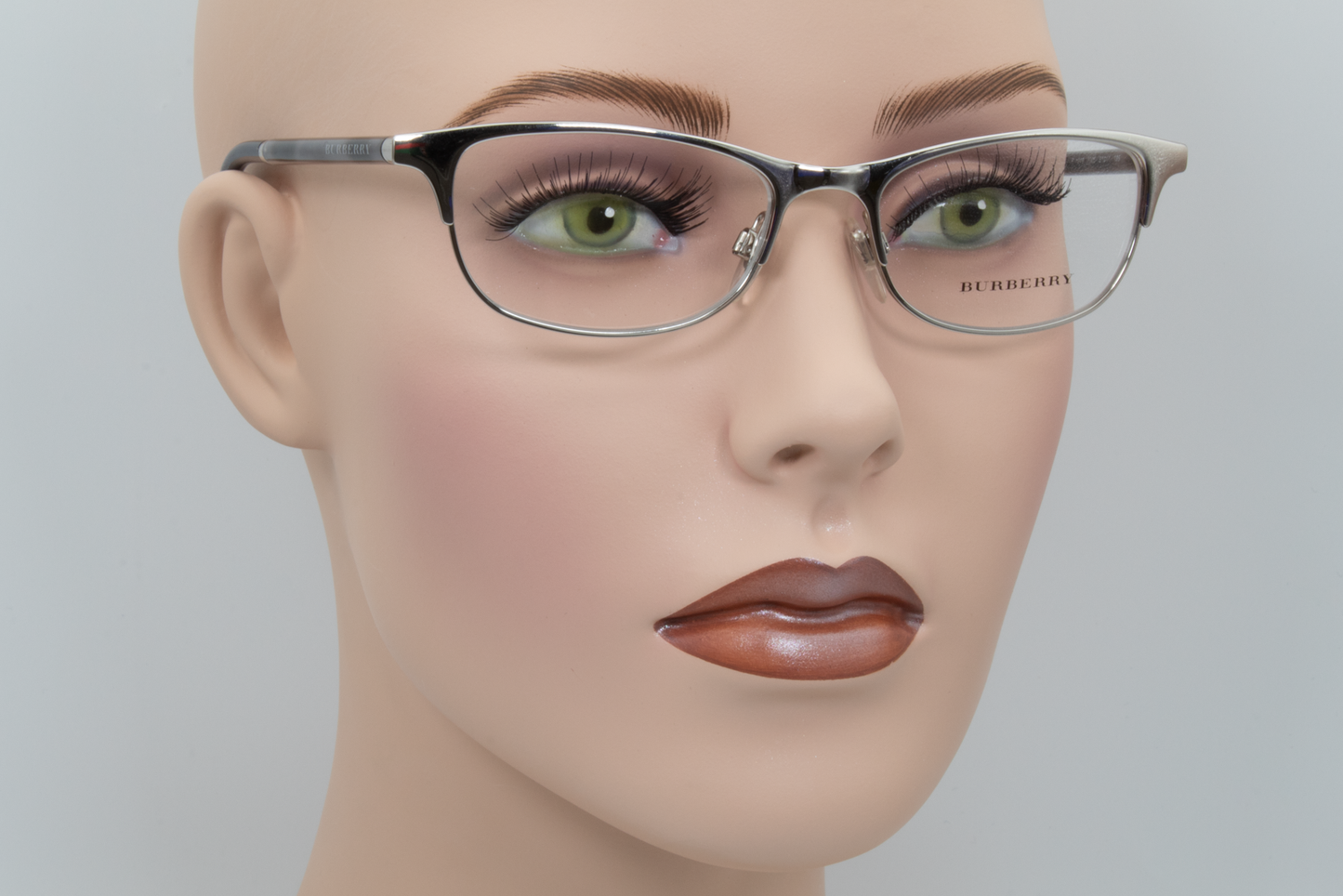 Burberry B1249  Female Rectangular Glasses Frame Silver 51mm