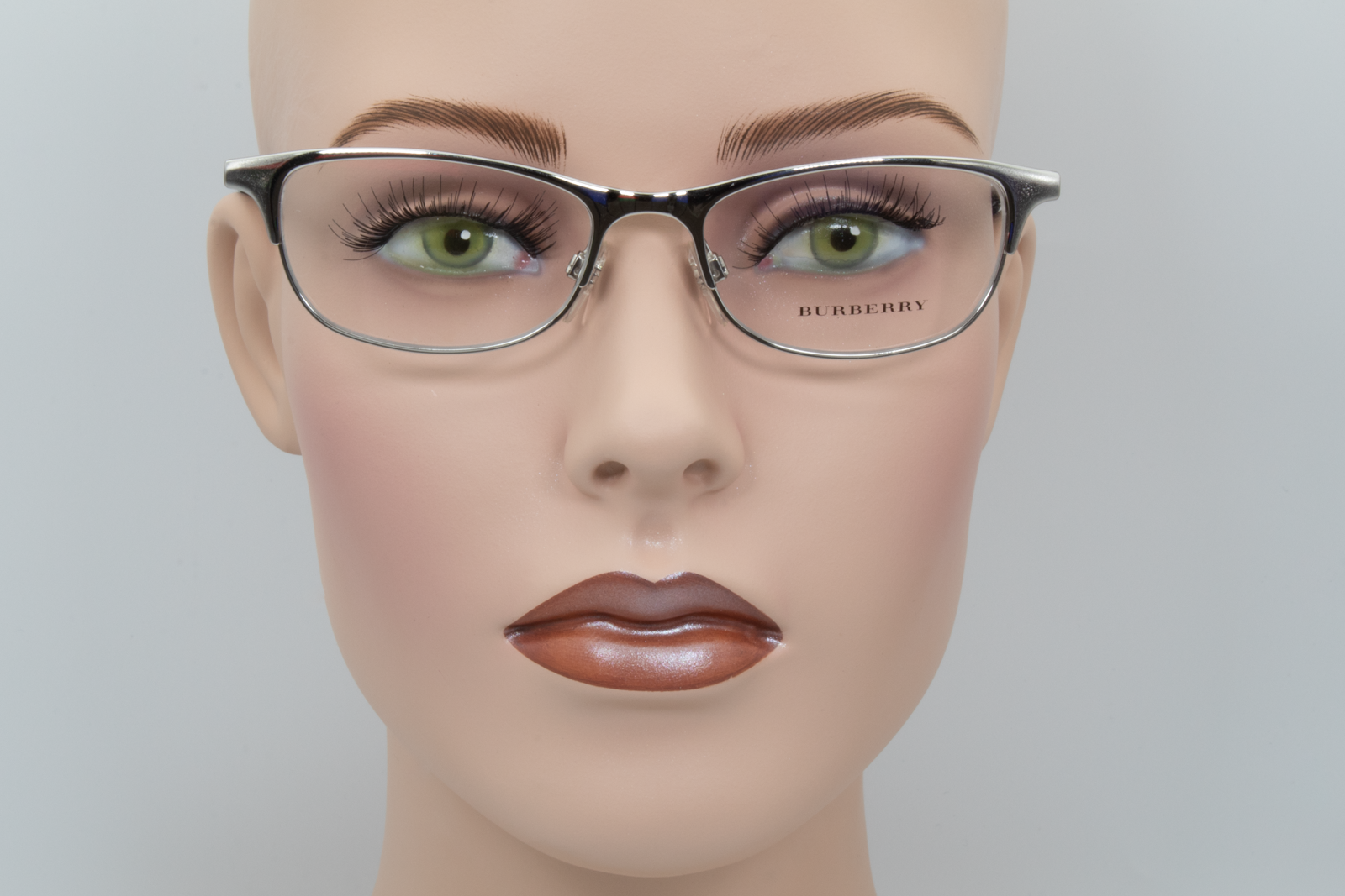 Burberry B1249  Female Rectangular Glasses Frame Silver 51mm