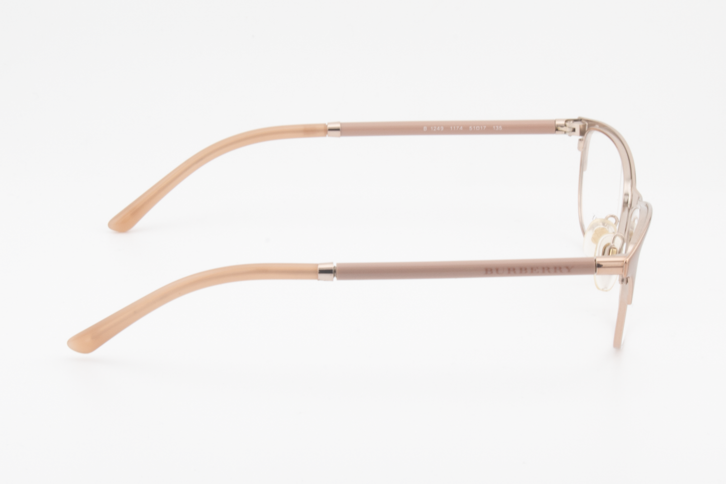 Burberry B1249  Female Rectangular Glasses Frame Rose Gold 51mm