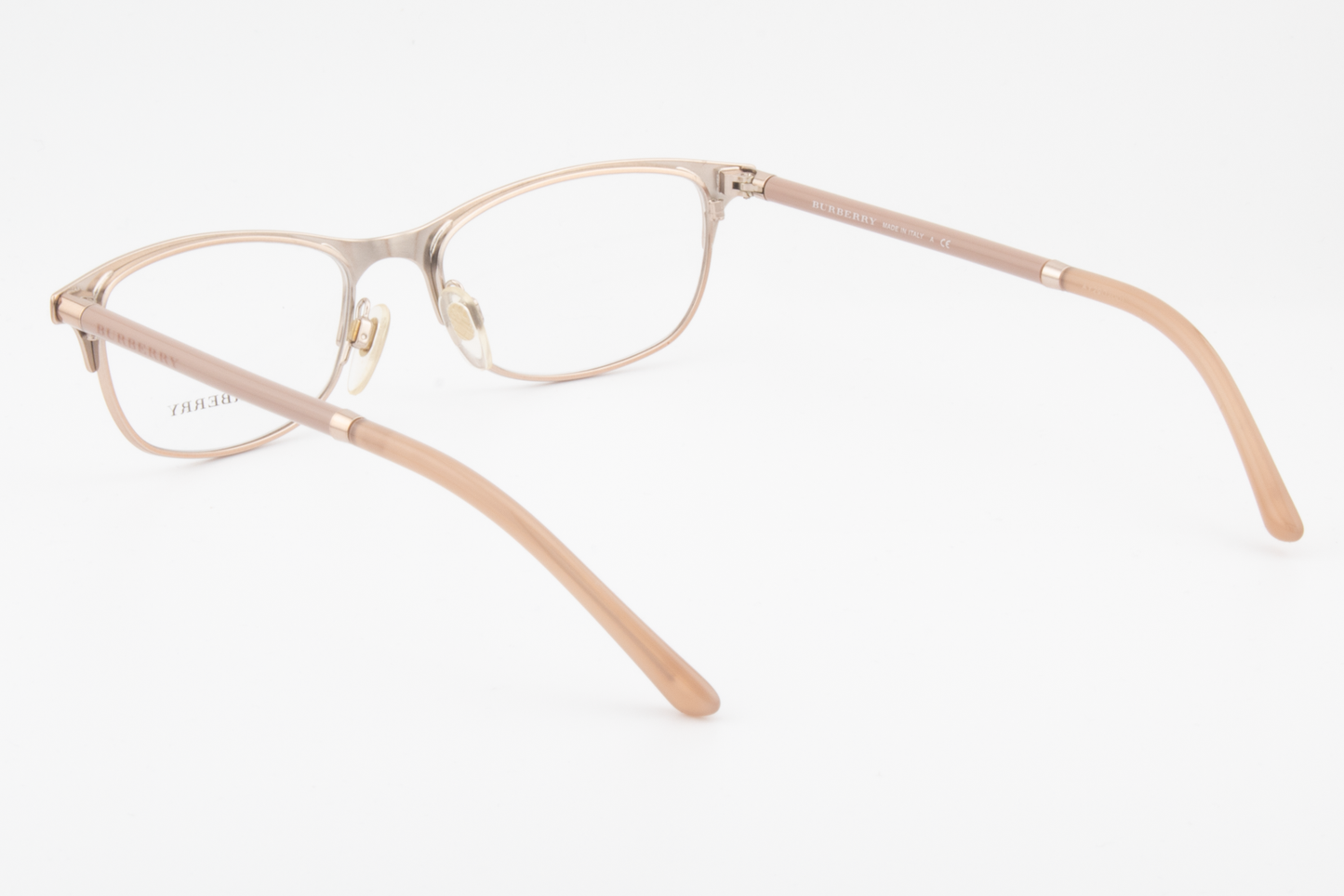 Burberry B1249  Female Rectangular Glasses Frame Rose Gold 51mm