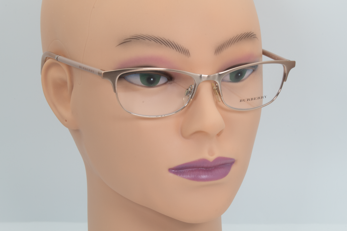 Burberry B1249  Female Rectangular Glasses Frame Rose Gold 51mm