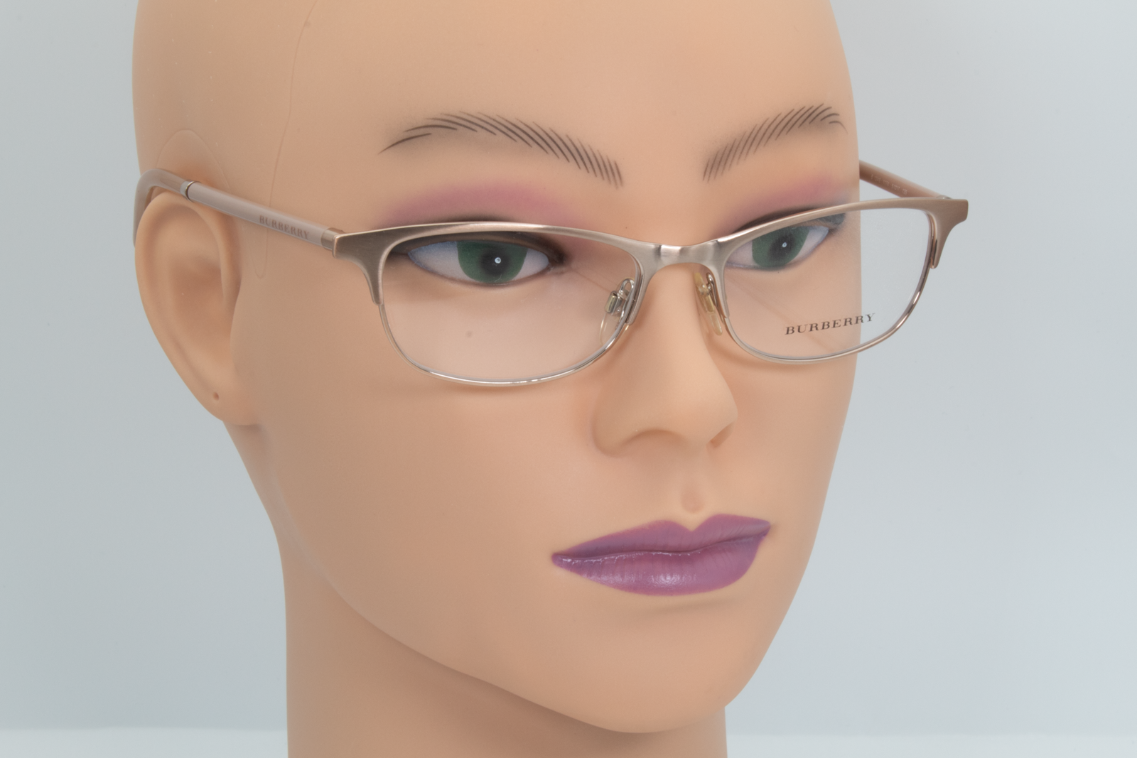 Burberry B1249  Female Rectangular Glasses Frame Rose Gold 51mm