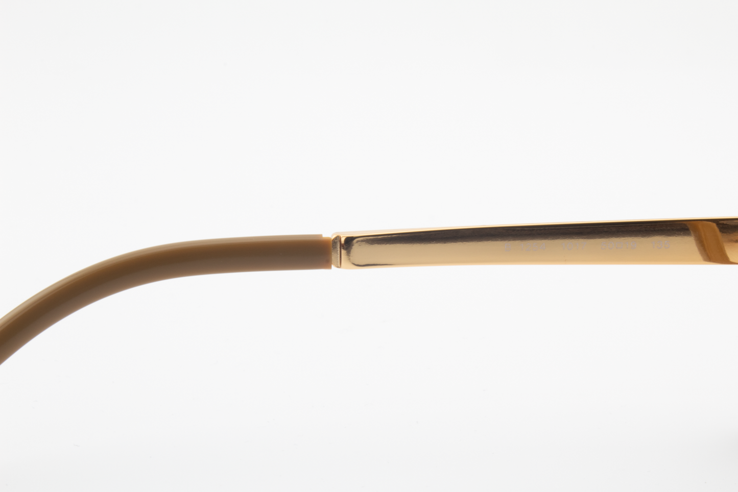 Burberry B1254  Female Round Glasses Frame Gold Chrome 50mm