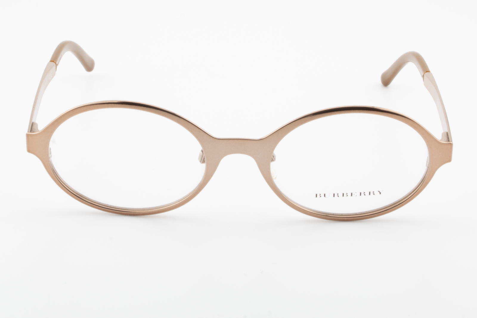 Burberry B1254  Female Round Glasses Frame Bronze 50mm