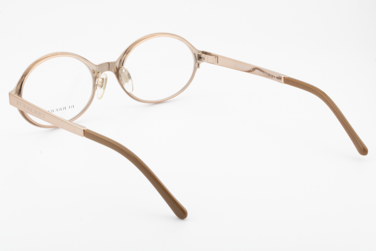 Burberry B1254  Female Round Glasses Frame Bronze 50mm