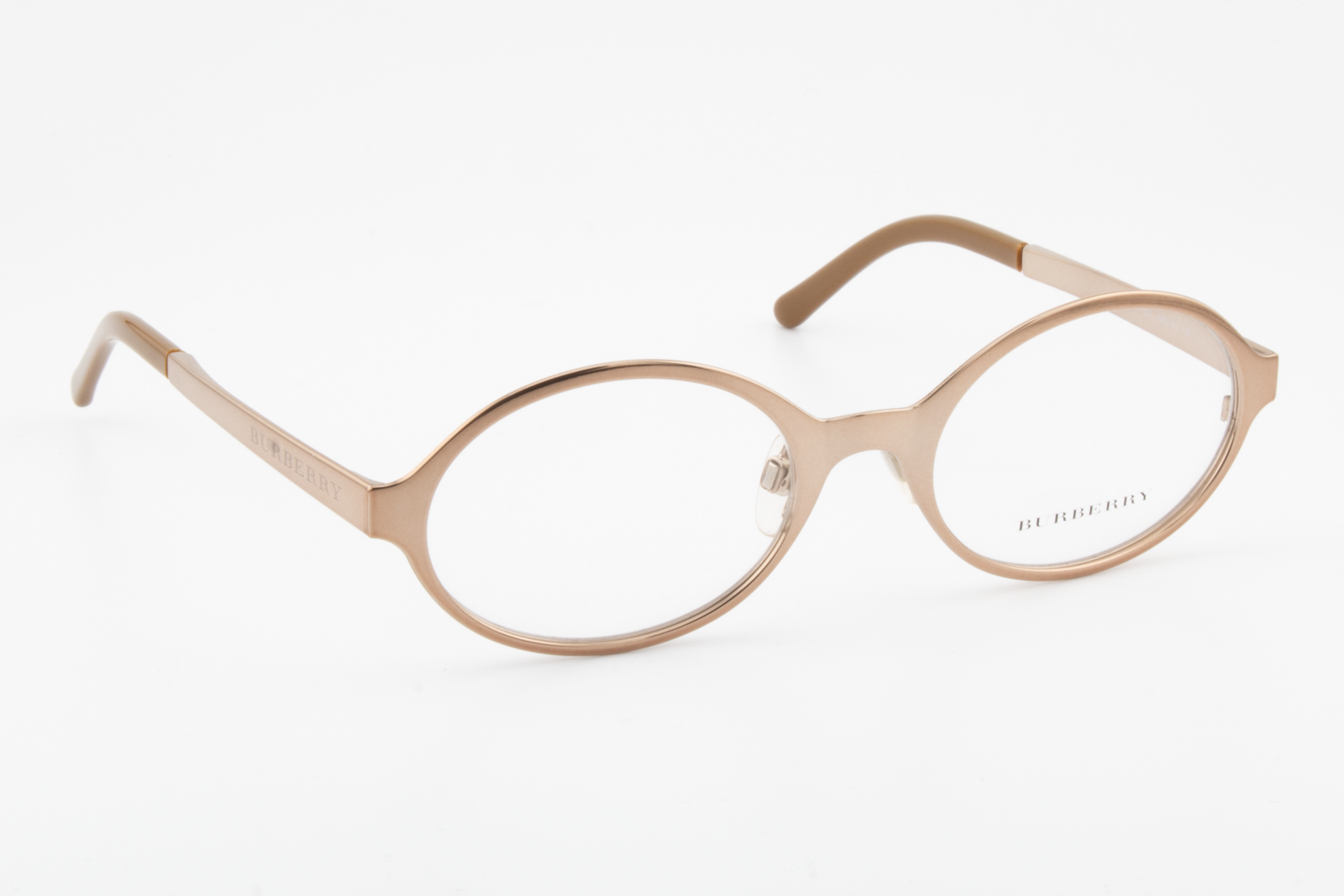 Burberry B1254  Female Round Glasses Frame Bronze 50mm