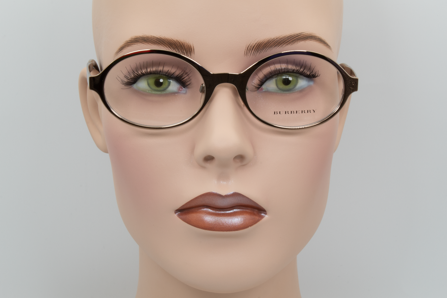 Burberry B1254  Female Round Glasses Frame Bronze 50mm