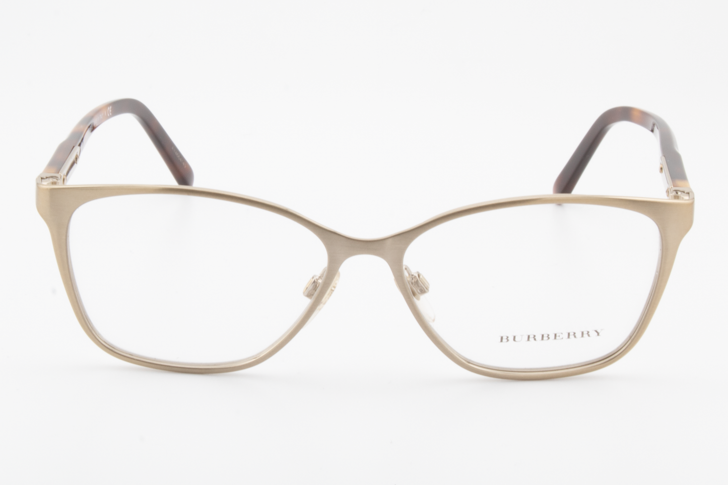 Burberry B1255  Male Square Glasses Frame Gold, Tortoise 53mm